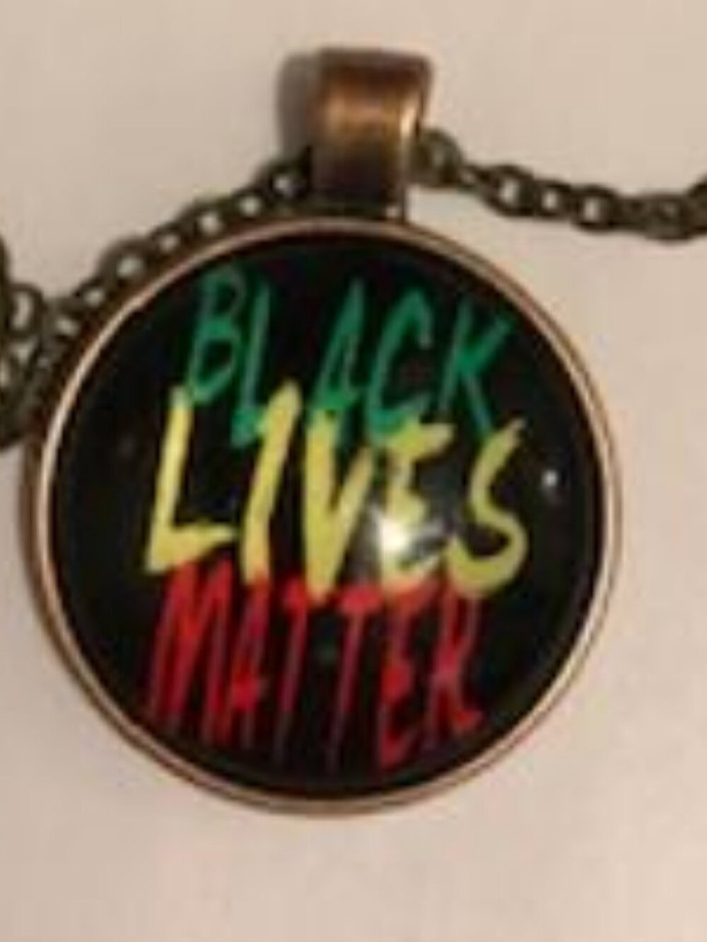 Black Lives Matter Pendant Necklace